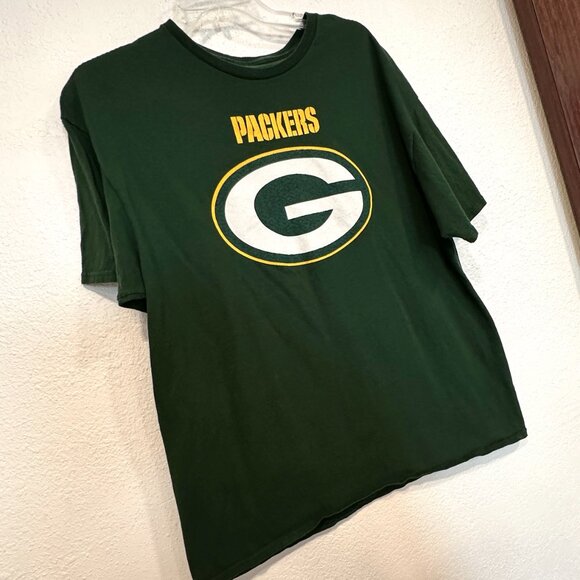 Vintage Green Bay Packers Football Tee T-Shirt Top Short Sleeves Unisex Sz Large - Picture 4 of 5